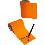 Mikasso Rulo Arkası Yapışkanlı Not Kağıdı 7,5 cm x 10 Metre Turuncu Yapışkanlı Not Kağıdı - Çok Renkli