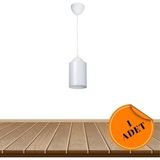Mikasso Rustik Akrilik Beyaz Mika Cam 4'lü Salon Mutfak Banyo Sarkıt Avize Plastik 1 E27 Beyaz Salon / Oturm - Çok Renkli