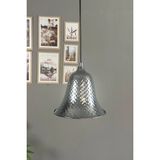 Mikasso Ruvin Metal Renk Tekli Avize Sarkıt Salon Mutfak Butik Lamba Aydınlatma Avizeler Metal 1 E27 Gri Sal - Çok Renkli