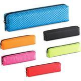 Mikasso S-08 Kalem Çantası Sosis Asorti Tekstil Pembe - Çok Renkli