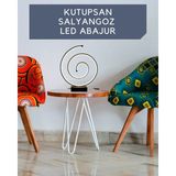Mikasso Salyangoz LED Abajur Metal Altın - Çok Renkli