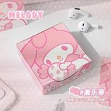 Mikasso Sanrio Kawai Hello Kitty Kuromi Cinnamoroll Küp Blok Not Ödev Kağıt Dekoratif 250 Yaprak 8*8 cm Küp - Çok Renkli