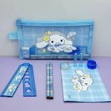 Mikasso Sanrio Kuromi My Melody Cinnamoroll Kırtasiye Seti 6 Parça Kırtasiye Seti - Kuromi Kurşun Kalem Mavi - Çok Renkli