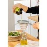 Mikasso Saplı Huni Katlanır Silikon Huni Yağ Sprey,şampuan Içecek Dolum Çok Amaçlı Huni Plastik