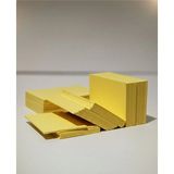 Mikasso Sarı Boş Kelime Kartları Etiket 5X8CM 500 Adet Boş Kart Boş Kartvizit Küp Not Kağıdı - Çok Renkli