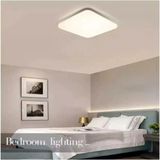 Mikasso Sarı Işık Kare Tavana Sıfır LED Plofenyer Avize Armatür Banyo Tuvalet Balkon LED Glop Armatür Lamba - Çok Renkli