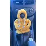 Mikasso Sarı Peluş Vites Hoodie - Araç Vites Kıyafeti - Vites Poları - Her Araca Uyumlu Vites Hoodie - Çok Renkli