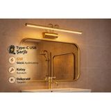 Mikasso Sarjlı LED Flüt Resim Aplik | 6W | 3200K Gün Işığı | 35CM | Duvar Tipi Ayna/tablo Dekoratif Işık Met - Çok Renkli