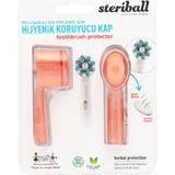 Mikasso Şarjlı ve Pilli Diş Fırçaları Için Hijyenik Diş Fırçası Koruma Kabı-2'li Turuncu x 2 Plastik Beyaz - Çok Renkli