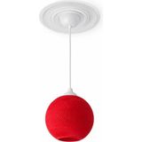 Mikasso Sarkıt Avize Çocuk Odası Mutfak Salon Aydınlatması 14 x 15 cm Kırmızı Plastik 1 E14 Kırmızı Salon / - Çok Renkli