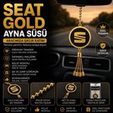 Mikasso Seat Araç Ayna Süsü Püsküllü Dikiz Aynası Dekoratif Oto Aksesuarı 1 Adet - Çok Renkli