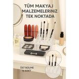 Mikasso Şeffaf Akrilik Makyaj ve Takı Organizeri – 3 Katlı Çekmeceli Düzenleyici, Kompakt ve Dayanıklı Akril - Çok Renkli