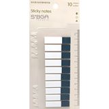 Mikasso Şeffaf Füme Rengi Yarım Postit Post-It Post It. Kitap Ayracı Ayraç Postit Sticker 200 Yaprak Yapışka - Çok Renkli