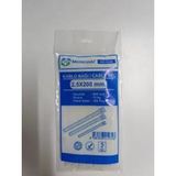 Mikasso Şeffaf Kablo Bağı Kelepçesi Klipsi - 2.5 x 200 mm - 100 Adetlik Paket - Çok Renkli