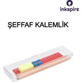 Mikasso Şeffaf Kalem Kutusu 1 Adet Çok Amaçlı Şeffaf Boş Kalemlik Transparan Kalem Saklama Kabı Ösym Lgs Pla - Çok Renkli