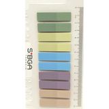 Mikasso Şeffaf Karışık Renkli Postit Post-It Post It. Kitap Ayracı Ayraç Postit Sticker Not Kağıdı Yapışkanl - Çok Renkli
