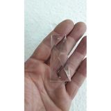 Mikasso Şeffaf Kristal Kelebek Avize Taşı 5 Adet(Boy 5,7 Cm-Eni 2,5 Cm) Cam 1 E27 Turuncu Salon / Oturma Oda - Çok Renkli