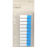 Mikasso Şeffaf Mavi Yarım Postit Post-It Post It. Kitap Ayracı Ayraç Postit Sticker 200 Yaprak Yapışkanlı No - Çok Renkli
