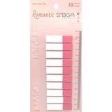Mikasso Şeffaf Pembe Yarım Postit Post-It Post It. Kitap Ayracı Ayraç Postit Sticker 200 Yaprak Yapışkanlı N - Çok Renkli