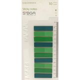 Mikasso Şeffaf Plastik Postit Kitap Ayracı Ayraç Postit Sticker Not Kağıdı 200 Yaprak Yapışkanlı Not Kağıdı - Çok Renkli