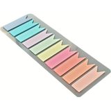 Mikasso Şeffaf Renkli Postit Flama Post It Yapışkanlı Not Kağıdı Etiket Kitap Ayraç Post-It Ayrac Yapışkanlı - Çok Renkli