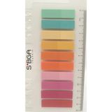 Mikasso Şeffaf Renkli Postit Post-It Post It. Kitap Ayracı Ayraç Postit Sticker Not Kağıdı 200 Yaprak Yapışk - Çok Renkli