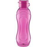 Mikasso Şeffaf Renkli Spor Matara & Su Matarası 750 ml Pembe Plastik