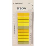Mikasso Şeffaf Sarı Postit Post-It Post It. Kitap Ayracı Ayraç Plastik Postit Sticker Not Kağıdı 200 Yaprak - Çok Renkli