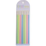 Mikasso Şeffaf Şerit Postit 0.5cm x 14CM 160 Yaprak Yapışkanlı Not Kağıdı - Çok Renkli