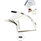 Mikasso Şeffaf Yapışkanlı Not Kağıdı Postit Gridnot Post-It 4 Adet Yapışkanlı Not Kağıdı Dayanıklı Pet Malze - Çok Renkli