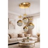 Mikasso Şeker Top Modern LED Sarkıt 3 Renk Rose Gold Alüminyum 4 Belirtilmemiş Altın Salon / Oturma Odası - Çok Renkli