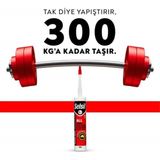 Mikasso Seldil Ultra Tack Usta Serisi Korniş Yapıştırıcı 290 ml Beyaz Beyaz