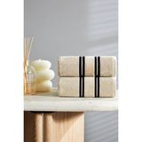 Mikasso Semplice El ve Yüz Havlusu 50X90 cm El Havlusu Tekil Ürün %100 Pamuk Bej Kutu Yok - Çok Renkli