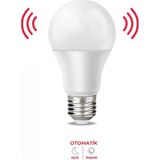 Mikasso Sensörlü LED Ampul 15W E27 Duy – Otomatik Hareket Algılayıcı - Çok Renkli