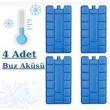 Mikasso Serin Tutucu 4'lü Buz Aküsü Seti - Buz Kasedi Tasarımıyla Soğukluğu Korur - 4 Adet Plastik