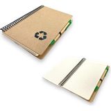 Mikasso Sert Kapak 13X21 80 Ypr.çizgili Geri Dönüşüm Defter - Kalemli Karton Spiralli Çizgisiz Orta Boy Beya - Çok Renkli