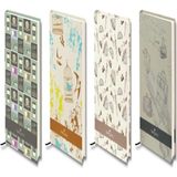 Mikasso Sert Kapak Defter Nostalji A5 120 Yaprak Çizgili 5075400600000 Karton Düz Çizgili 120 Yaprak Orta Bo - Çok Renkli