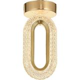 Mikasso Sessi Tekli Plafonyer Ledli Modern Lüks Sarkıt Avize (3 Renk Led; Sarı-Beyaz-Gün Işığı) - Gold Metal - Çok Renkli