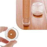 Mikasso Sessiz Tip Sandalye Pabucu Masa Sandalye Zemin Koruyucu 25 mm - 32 mm (4 Adet) Bej