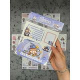 Mikasso Seven Magic 12 Yaprak 82 Adet Mavi Postit ve Sticker Seti/yapışkanlı Kağıt/etiket/çıkartma Yapışkanl - Çok Renkli