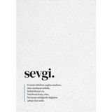 Mikasso Sevgi Defteri - Çizgili Islami Karton Düz Çizgili 96 Yaprak Orta Boy Beyaz Konsept Defterler A5 - Çok Renkli