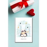 Mikasso Sevgililer Günü Hediyesi & Happy Valentine's & Spiralli Defter/zamansız Ajanda / Planlayıcı Karton S - Çok Renkli