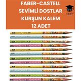 Mikasso Sevimli Dostlar Kurşun Kalem Seti 12 Adet Faber-Castell Çok Renkli