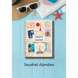 Mikasso Seyahat Ajandası / Gezi Planlama & Anı Defteri / Yolculuk Günlüğü / 41YAPRAK/82 Sayfa Karton Spirall - Çok Renkli