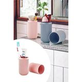 Mikasso Seyahat Tipi Aksesuar Taşıma Kabı Gözlük Diş Macunu Saklama Kutusu 6.5X20 cm Plastik 10 x 15 Bordo