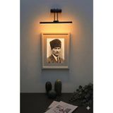 Mikasso Shop Modern LED Aplik Tablo Aydınlatma- Bataryalı Metal Turuncu - Çok Renkli