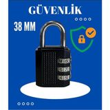Mikasso Şifreli Asma Kilit 32MM Bavul Çanta - Çok Renkli