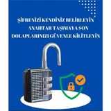 Mikasso Şifreli Asma Kilit 32MM Bavul Çanta-Dolap-Sandık - Çok Renkli
