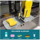 Mikasso Silikon Batarya Mutfak ve Banyo Matı Su Tutucu Mat Silikon