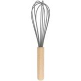Mikasso Silikon Çırpıcı. Ahşap Saplı Çırpıcı 25CM Silikon